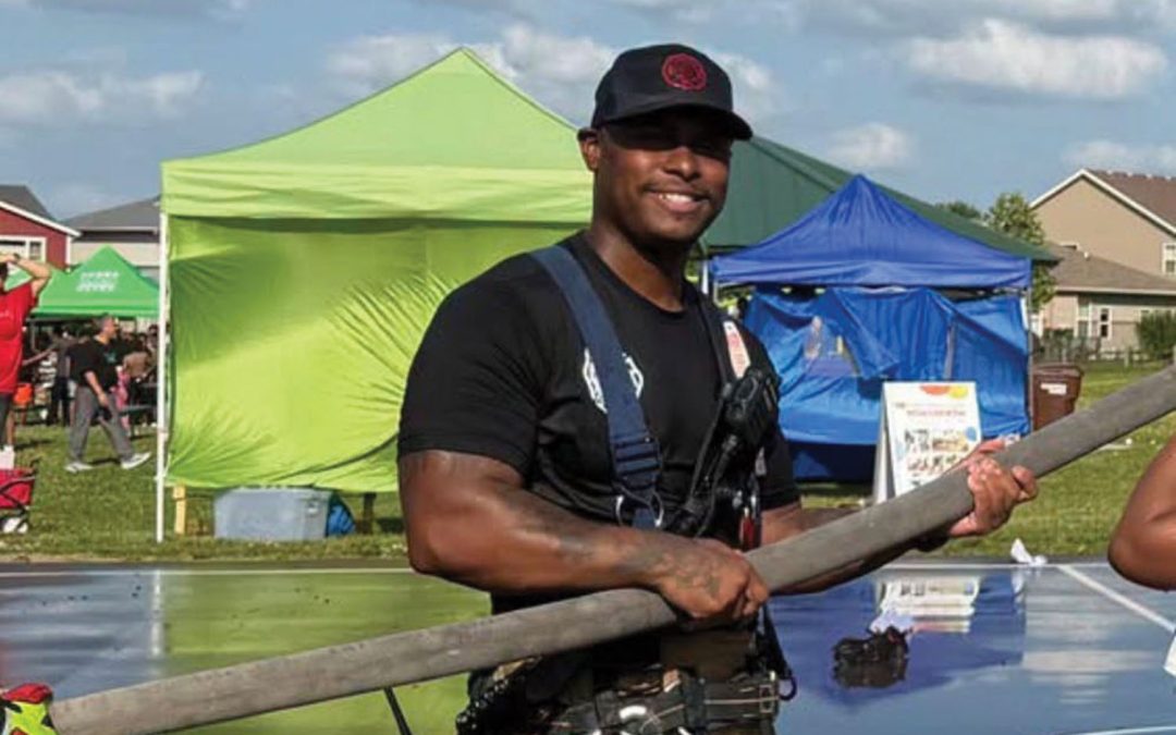 Firefighter and paramedic Darius Green answers the call